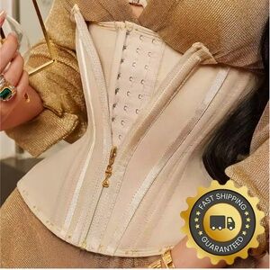Fajas Waist Trainer Shaper Wear Slimming Tummy Belt Size Small Beige